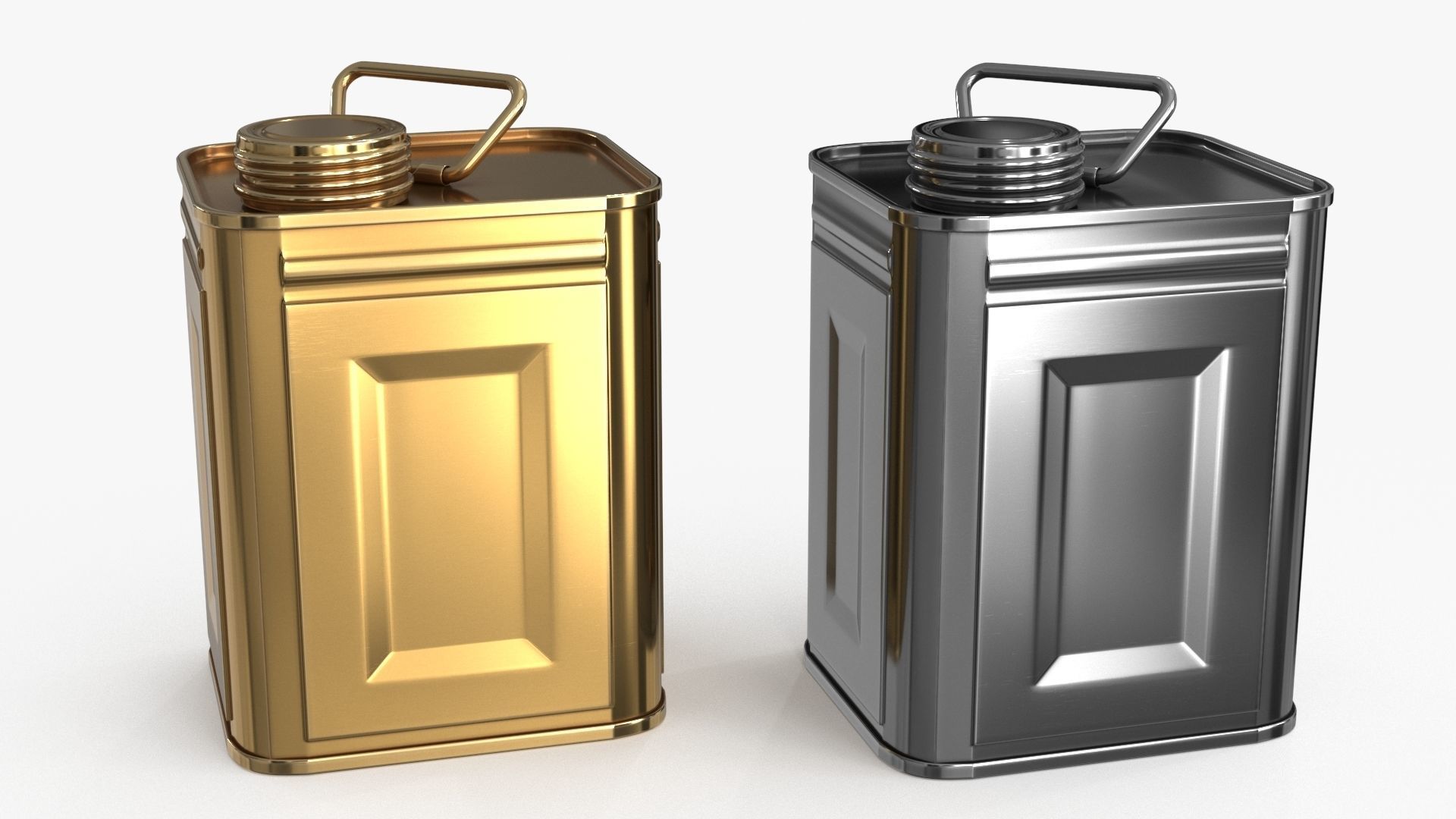Oil Can Small Low-poly 3D model_7