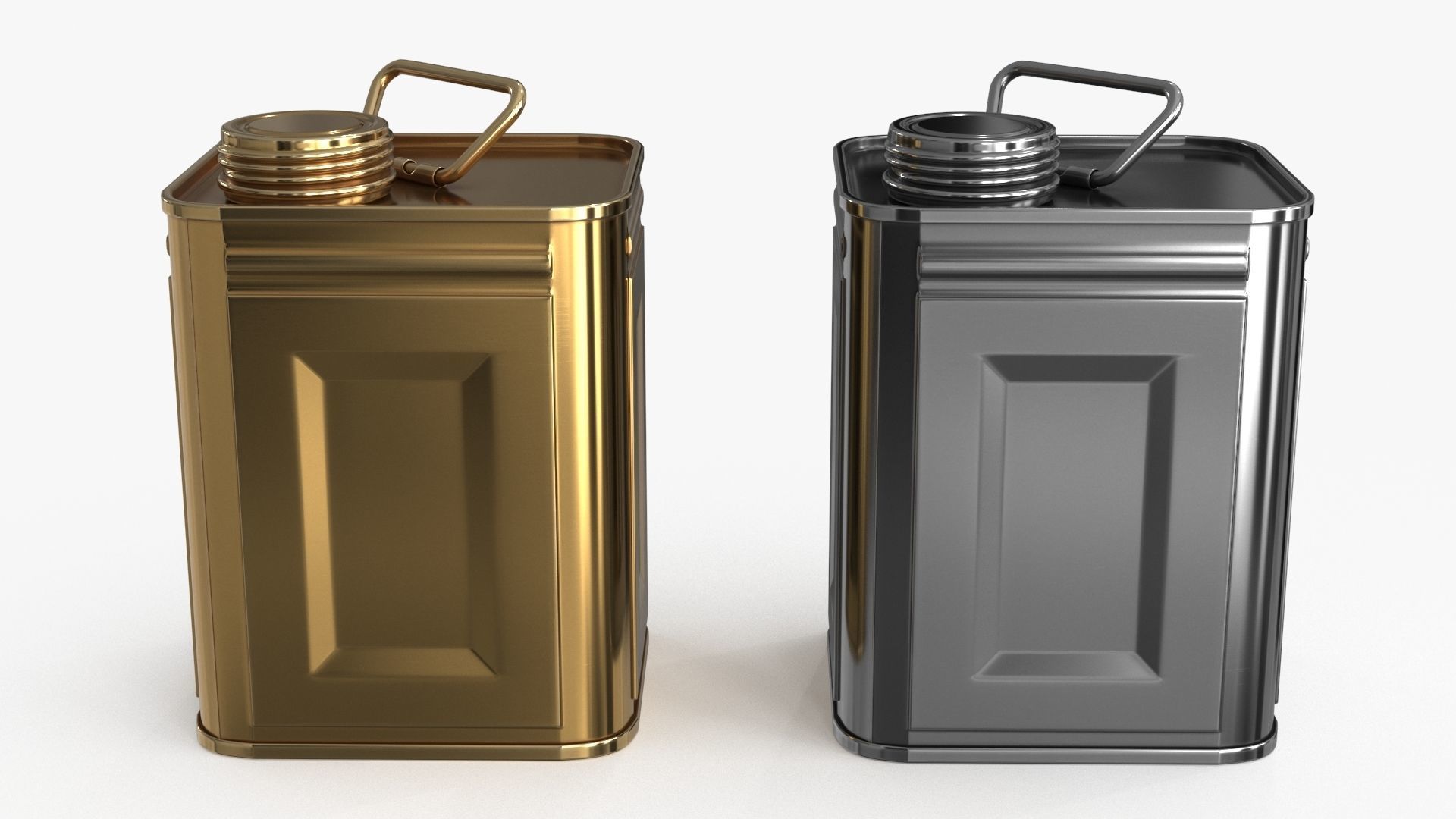Oil Can Small Low-poly 3D model_2