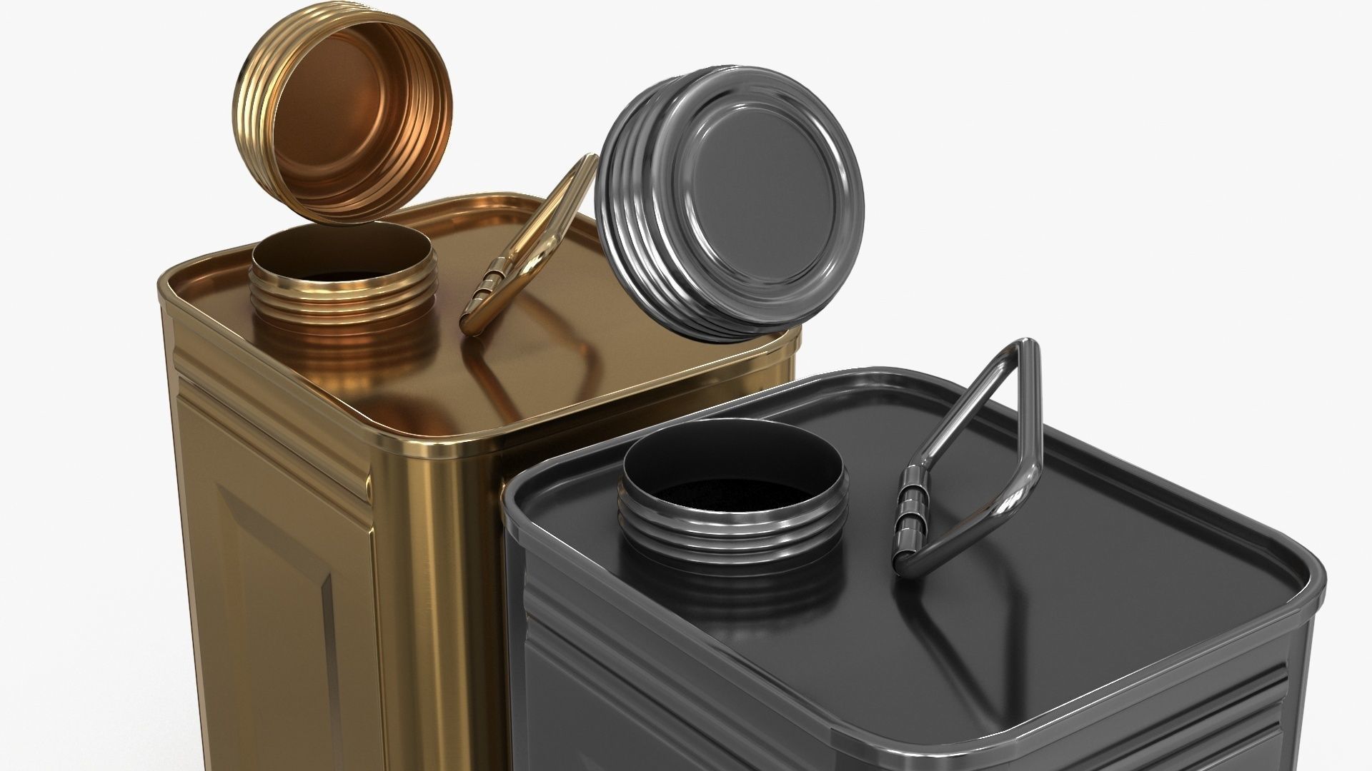 Oil Can Small Low-poly 3D model_5
