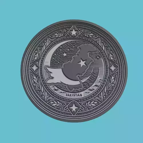 Pakistan Map Medallion Wall Art Printer