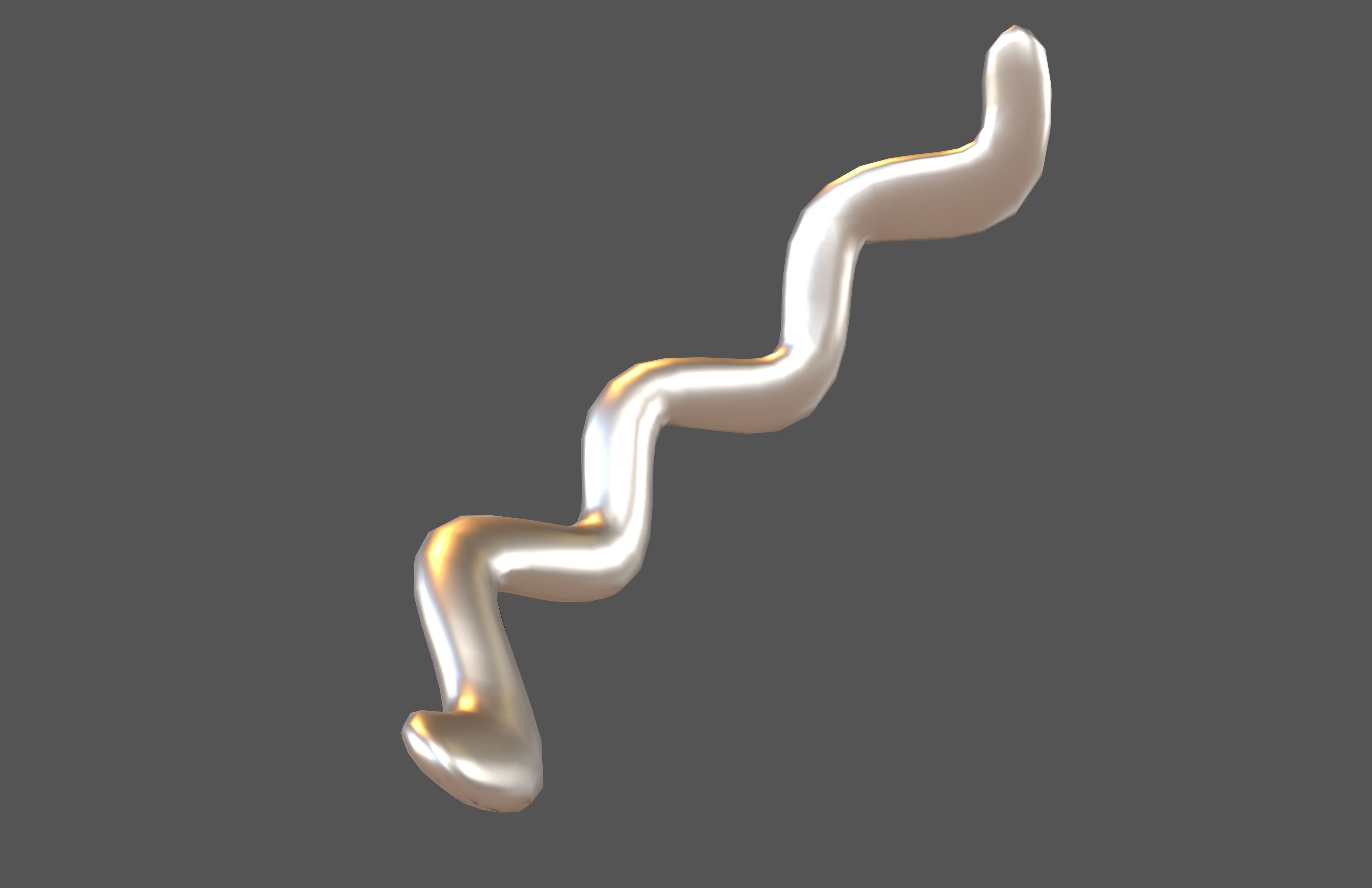 Basic Shape Elements Zig Zag v1 007 Low-poly 3D model_1