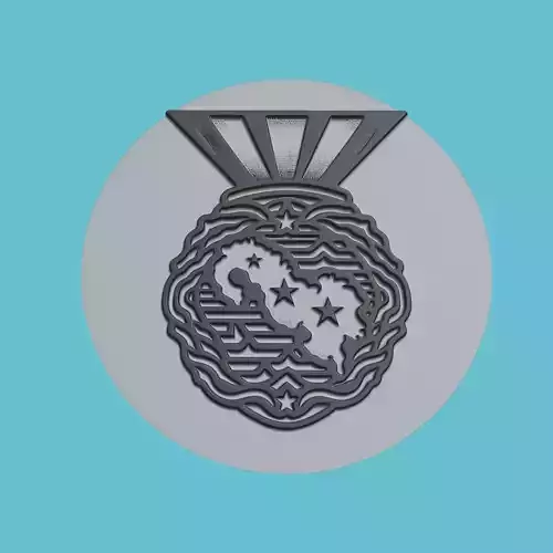 Panama Map Medallion Wall Art Printer