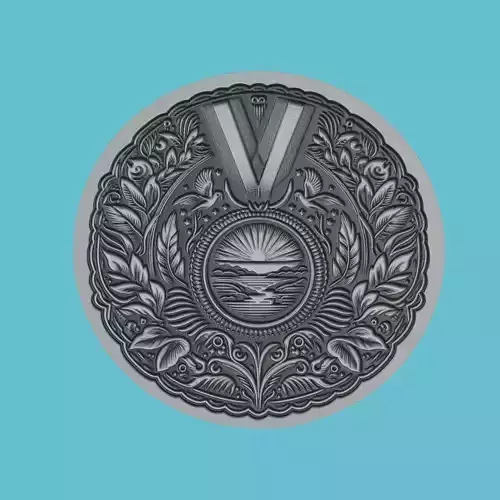 Panama Map Medallion Wall Art Printer 3D print model