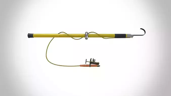 Salisbury discharge rod Low-poly 3D model