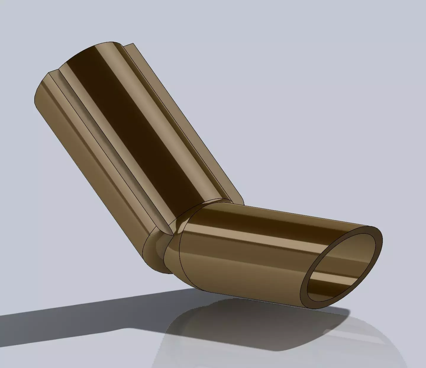 A5M4 Exhaust pipe 3D print model_0