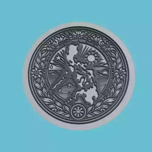 Philippines Map Medallion Wall Art Printer