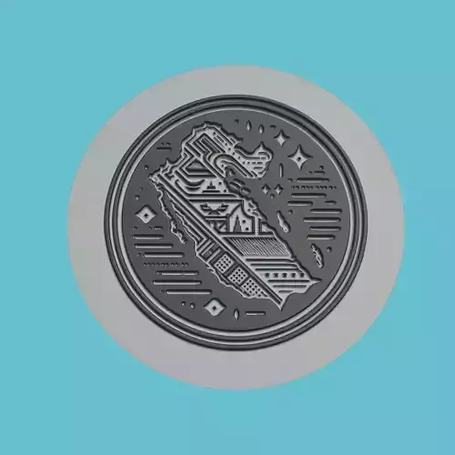Qatar Map Medallion Wall Art Printer