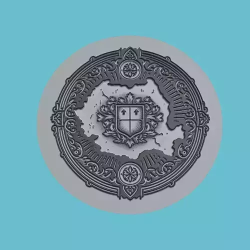 Romania Map Medallion Wall Art Printer