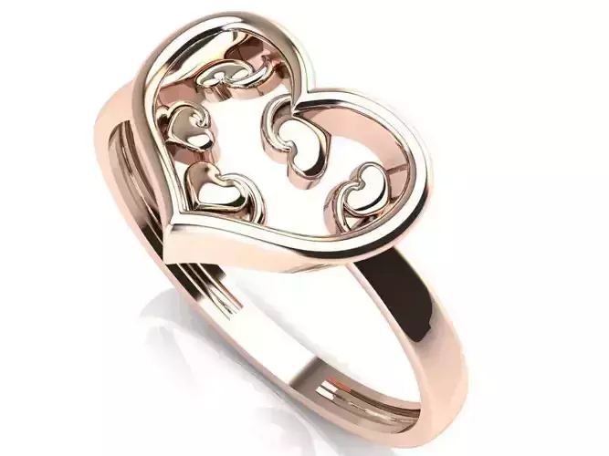 Heart ring 13