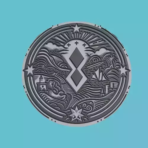 Saint Vincent and the Grenadines Map Medallion Wall Art Printer