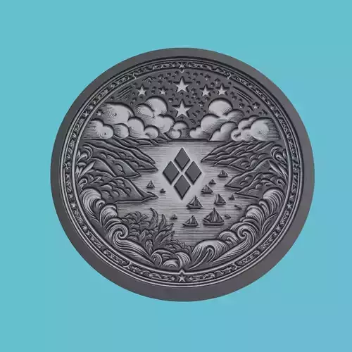 Saint Vincent and the Grenadines Map Medallion Wall Art Printer