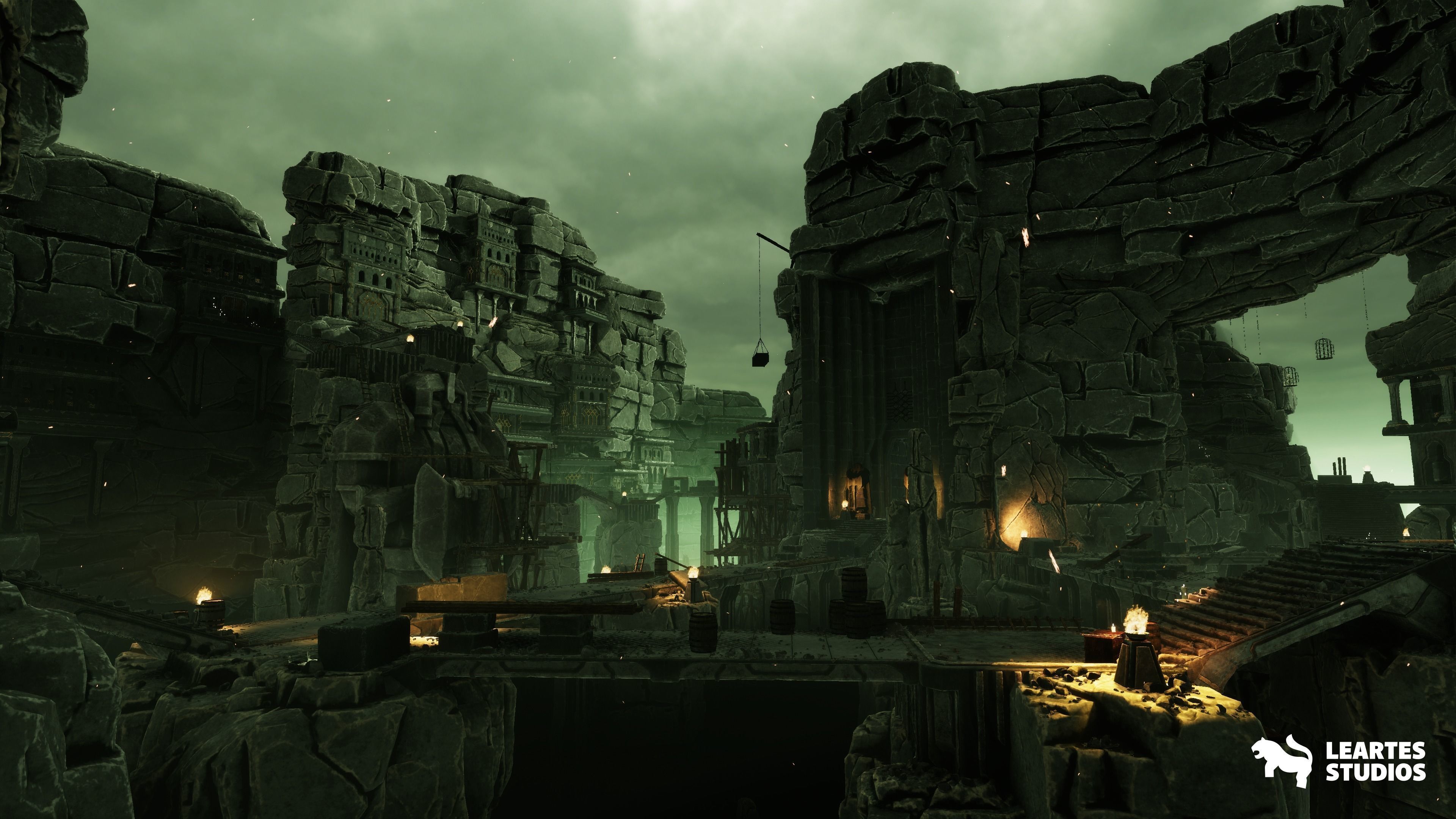 Dwarven Dungeon - Throne Room Low-poly 3D model_12