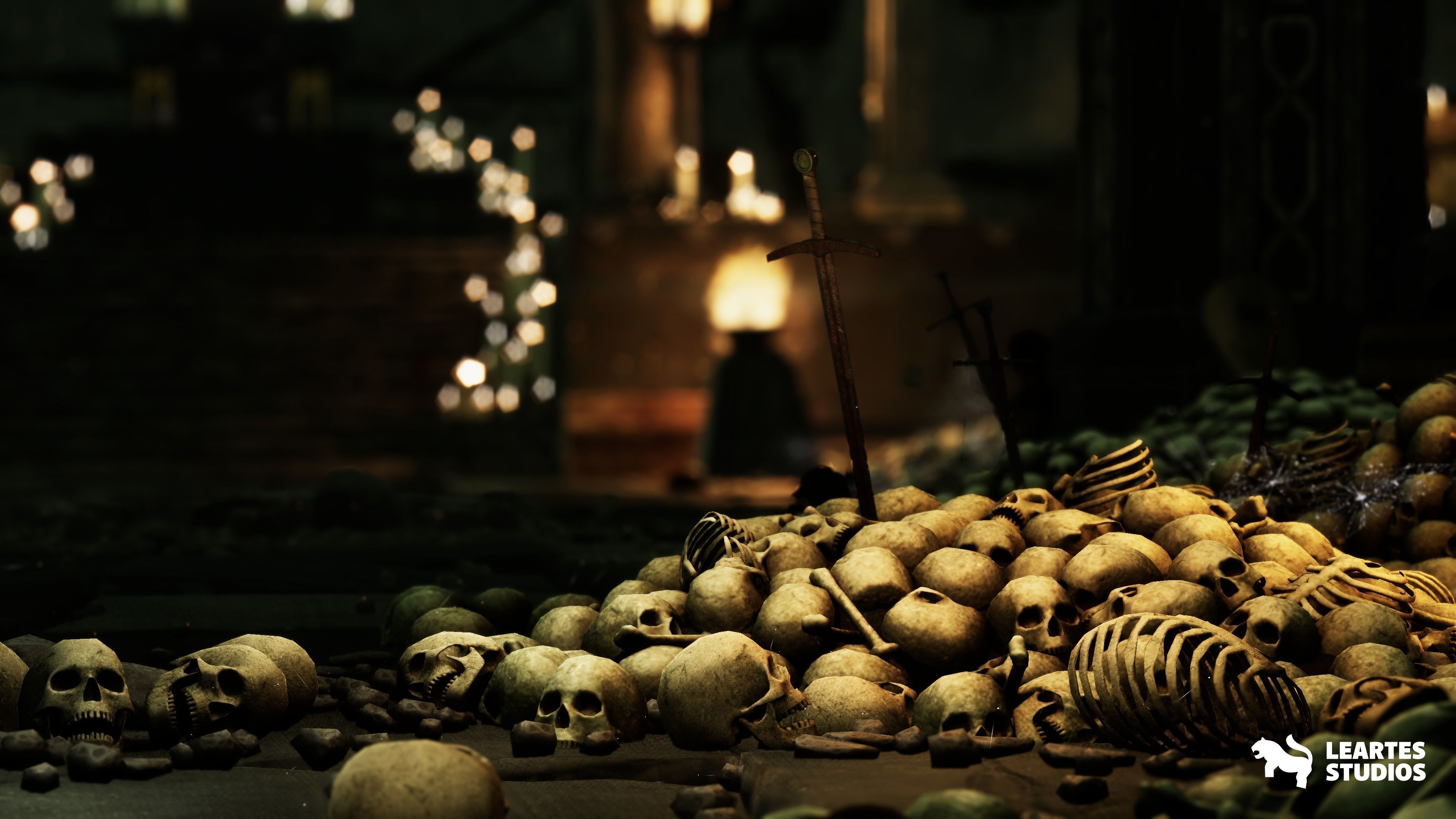 Dwarven Dungeon - Throne Room Low-poly 3D model_4