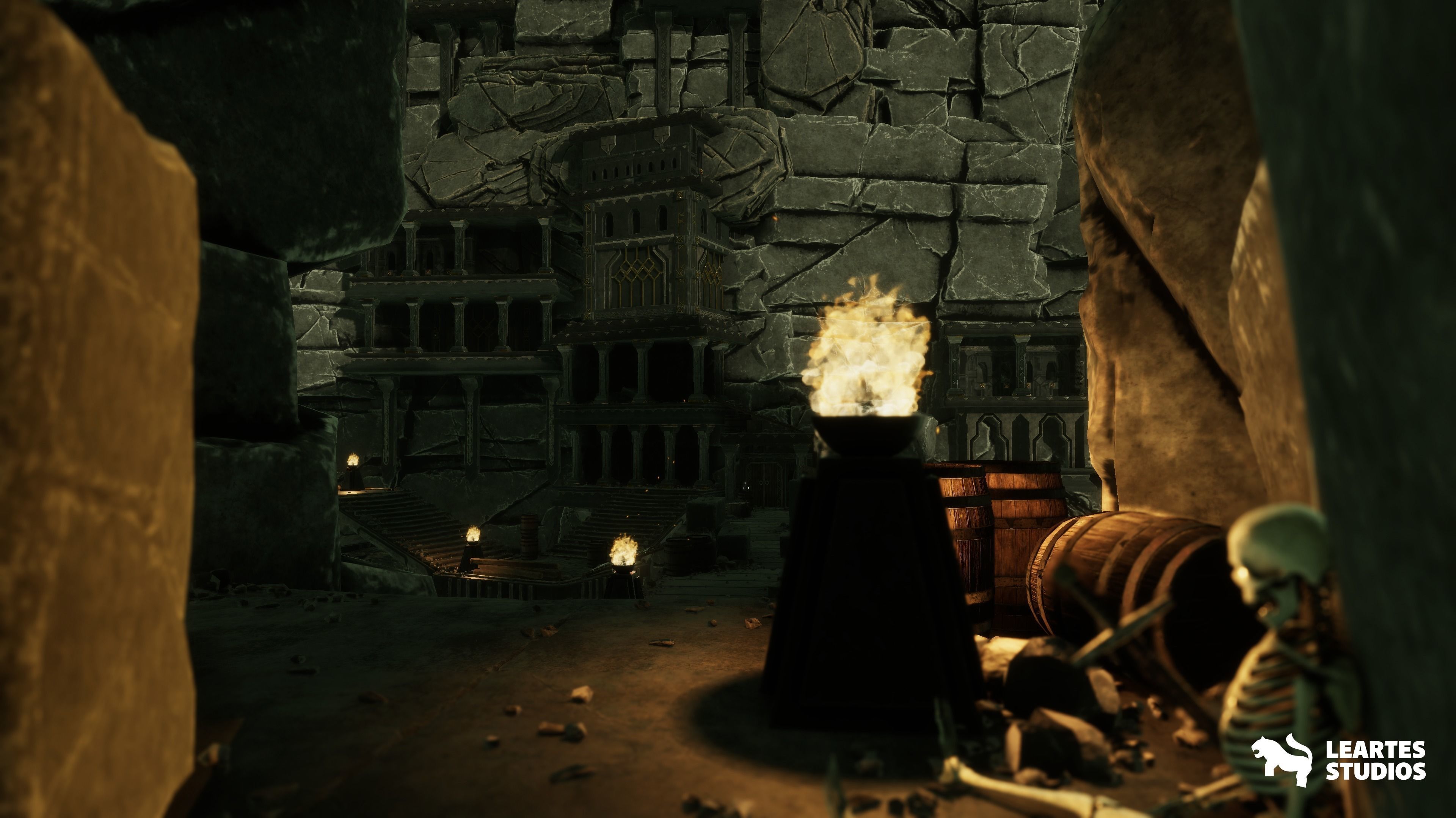 Dwarven Dungeon - Throne Room Low-poly 3D model_11