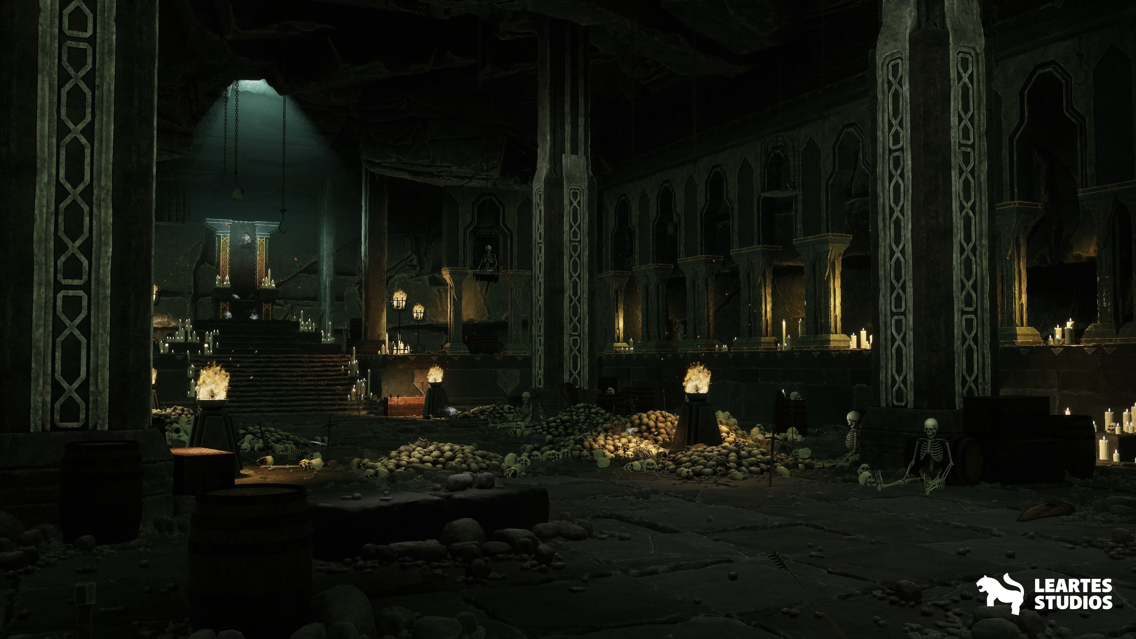 Dwarven Dungeon - Throne Room Low-poly 3D model_13