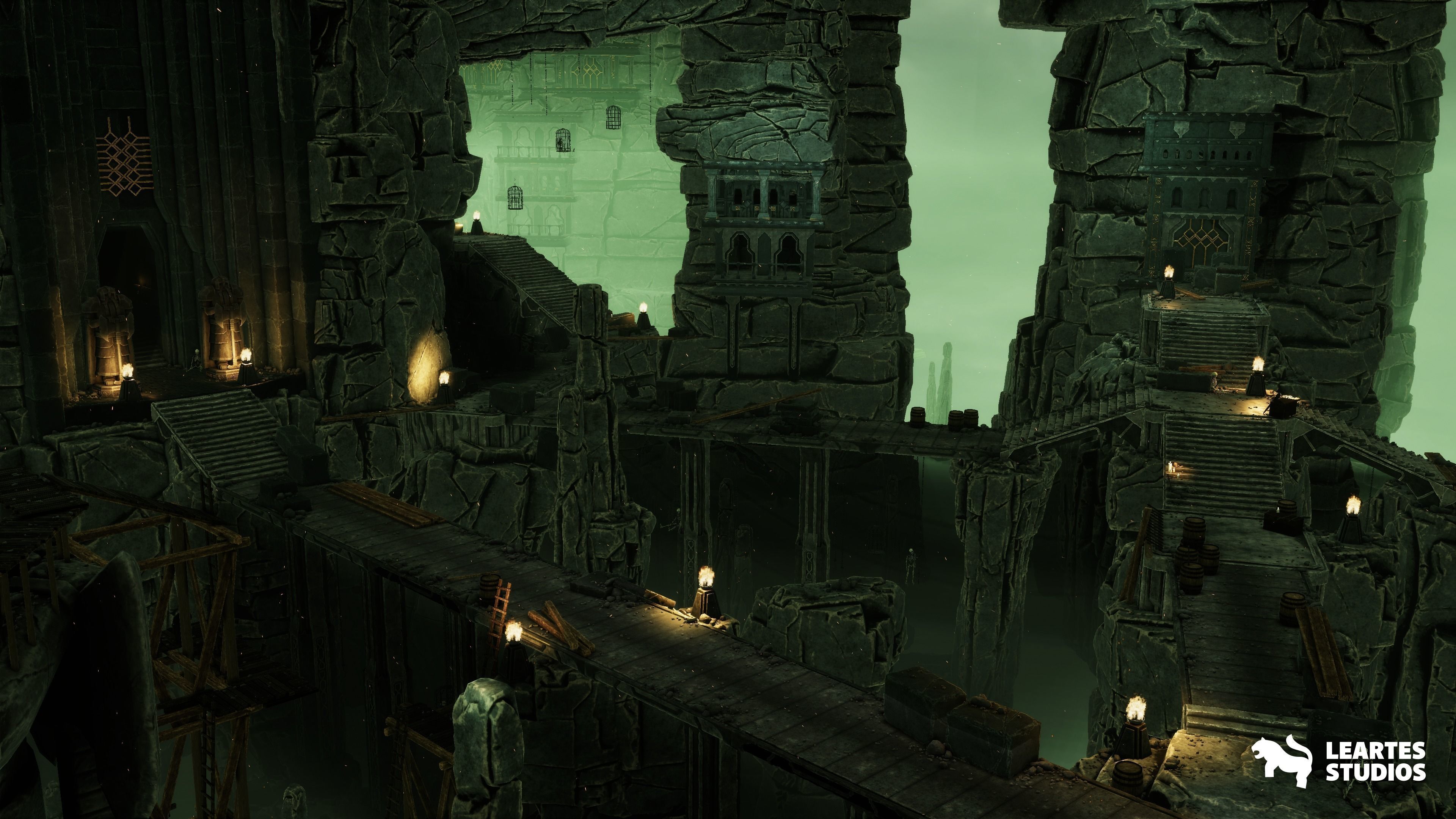 Dwarven Dungeon - Throne Room Low-poly 3D model_17