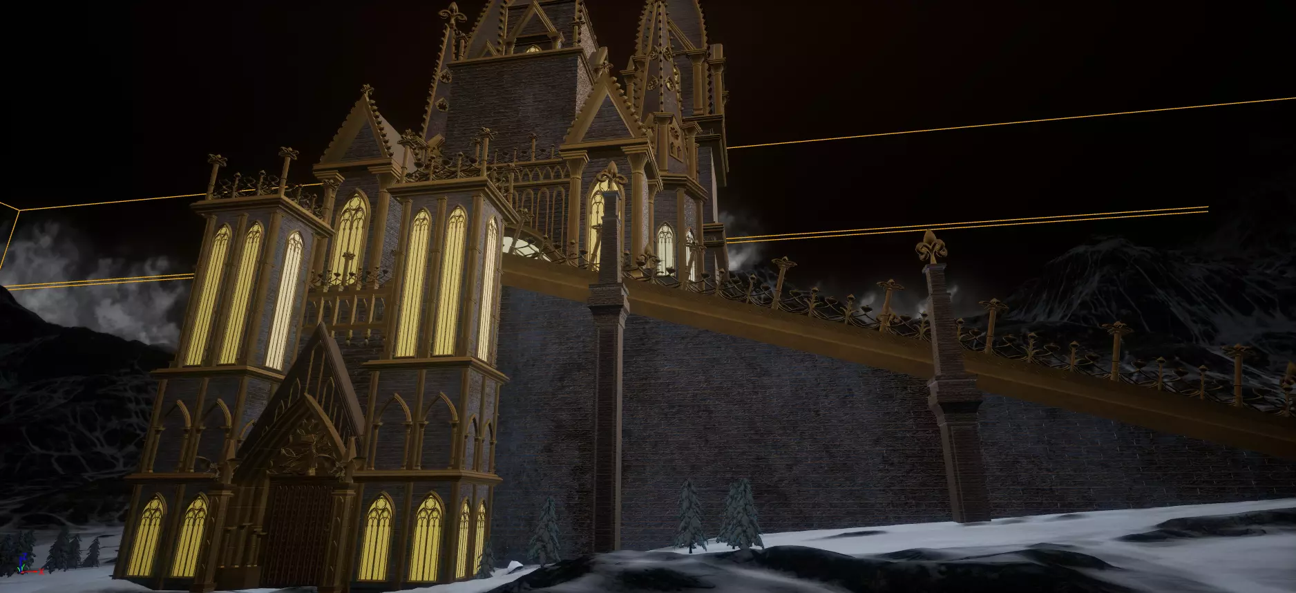 Fantasy Castle 3D model_0