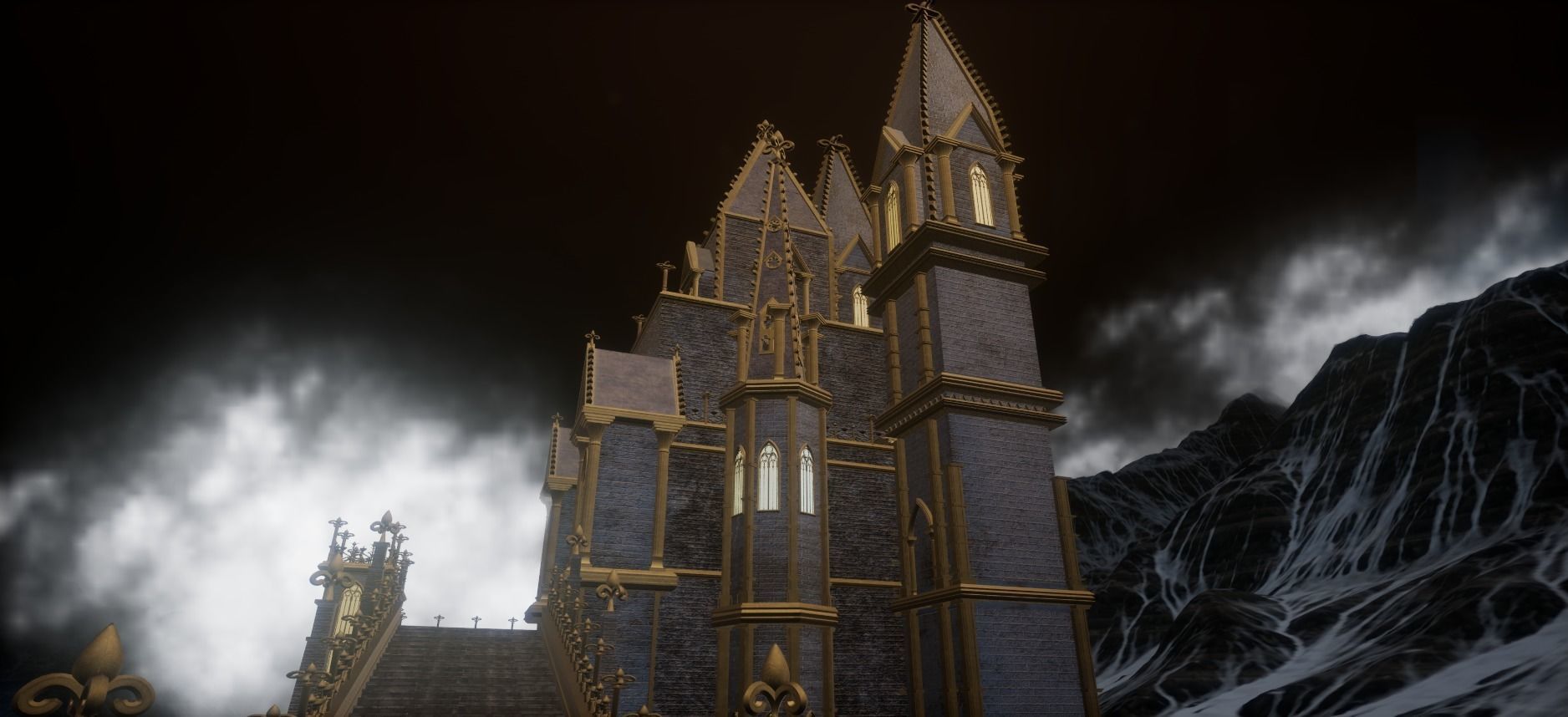 Fantasy Castle 3D model_14