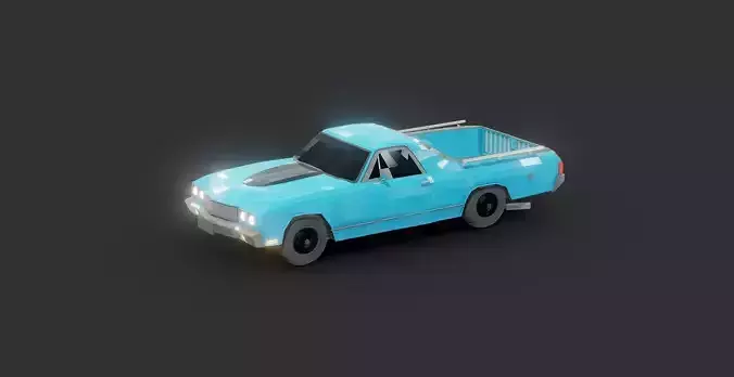 Chevrolet ei Camino Lowpoly