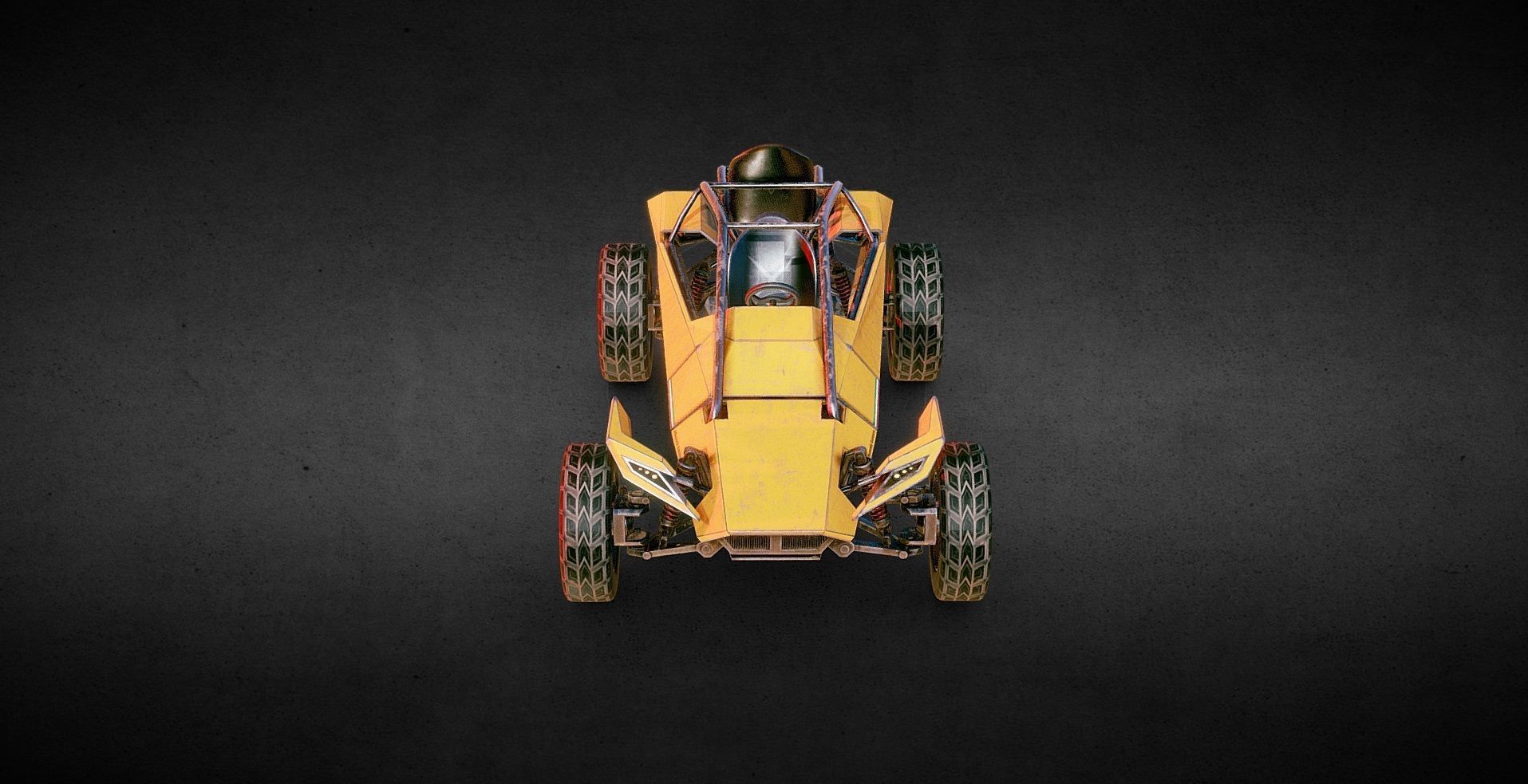 Buggy PBR Low-poly 3D model_6