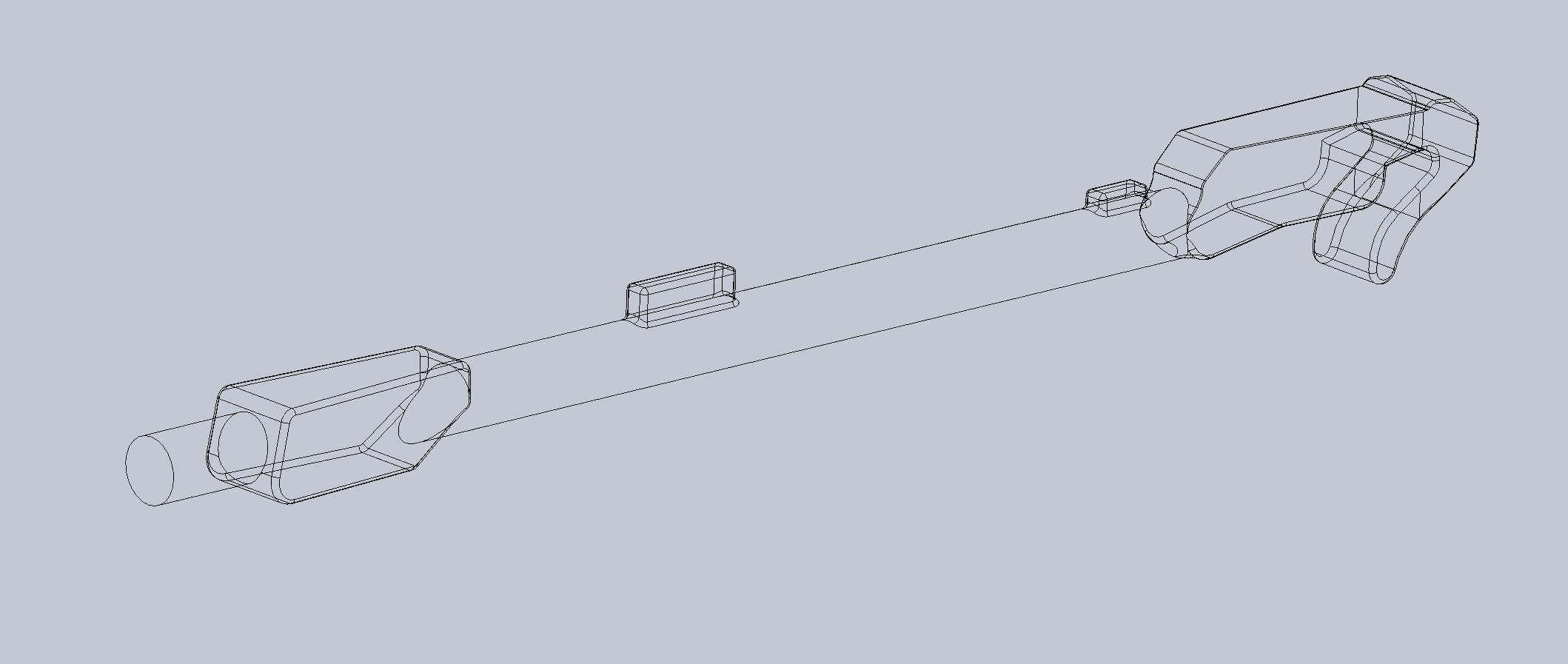 A5M4 Tail hook 3D print model_1