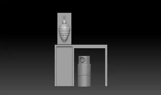 MEXICAN STREET FOOD PROPS TAQUERIA AL PASTOR OR TROMPO 3D print model
