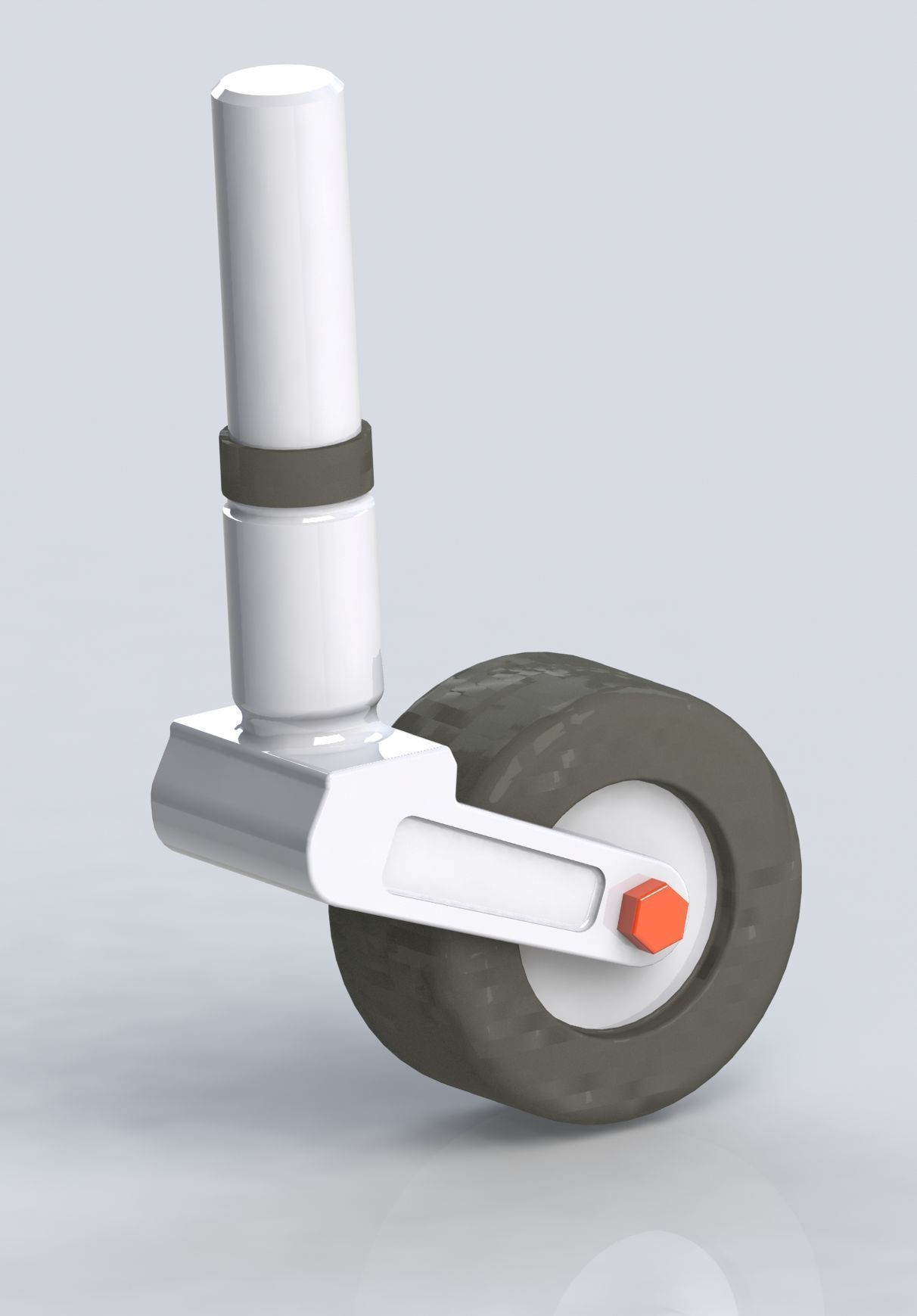 A5M4 Tail wheel 3D print model_2
