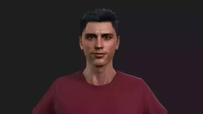 Realistic 3D Male Character Model