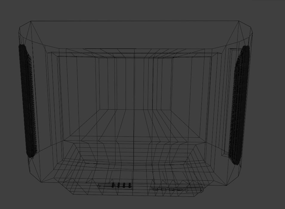 tv and nightstand 3D model_7