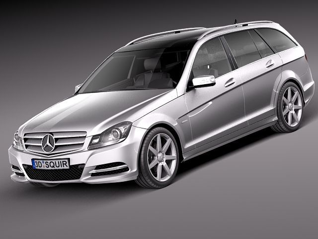 Mercedes-Benz C class Estate 2012 3D Model 3D model
