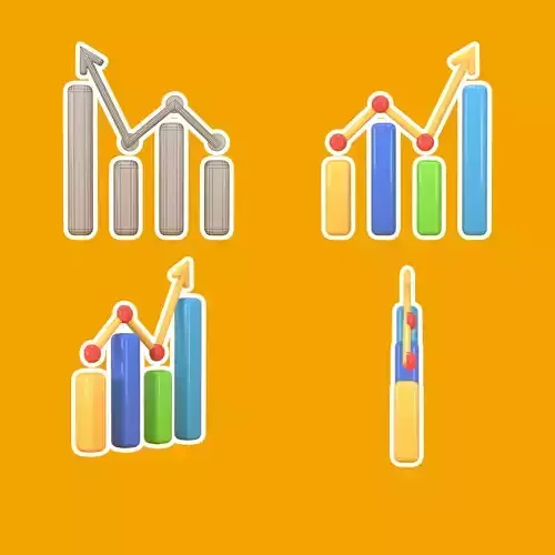 chart low poly 3d model