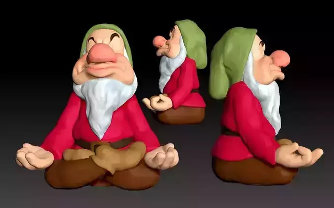 Dwarf Grumpy meditation
