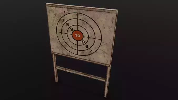 Shooting Board Low poly 