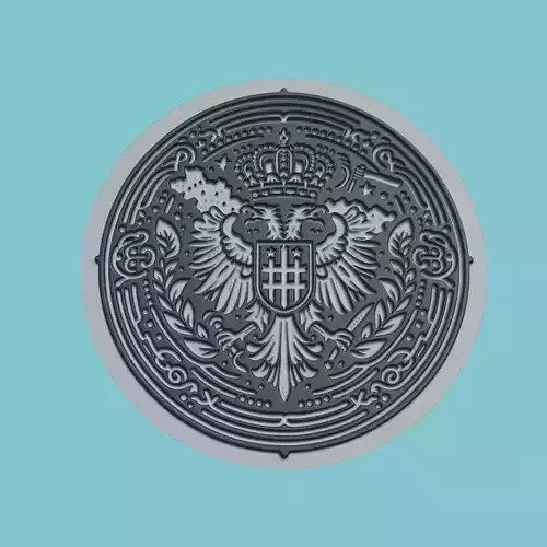 Serbia Map Medallion Wall Art Printer