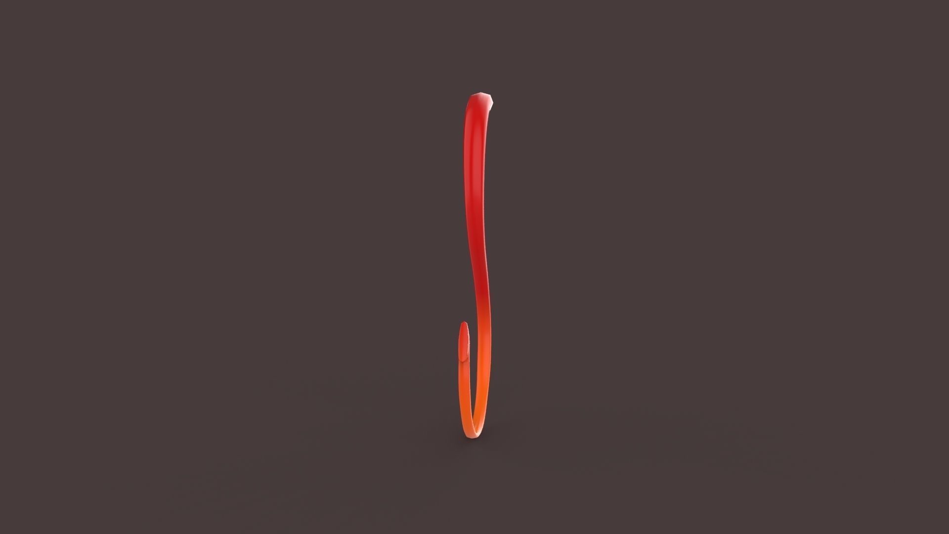 Prop86 Devil Tail Low-poly 3D model_5