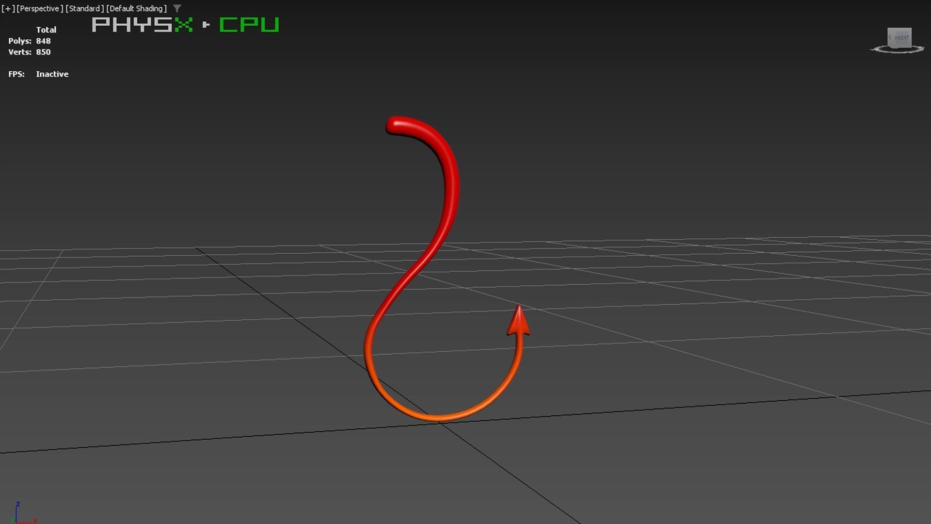 Prop86 Devil Tail Low-poly 3D model_8