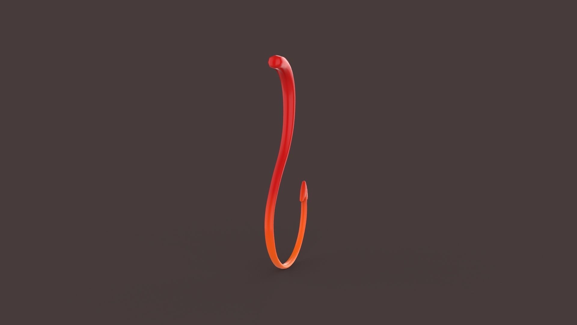 Prop86 Devil Tail Low-poly 3D model_13