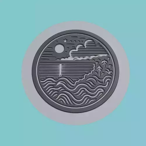 Sierra Leone Map Medallion Wall Art Printer