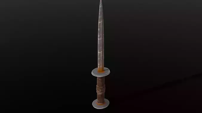 Dagger 3D Model Low-poly 3D model