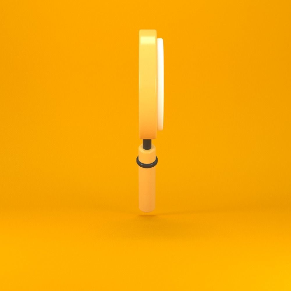 magnifying glass low poly 3d model Low-poly 3D model_5