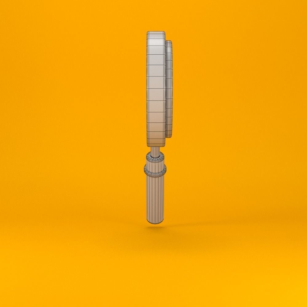 magnifying glass low poly 3d model Low-poly 3D model_6