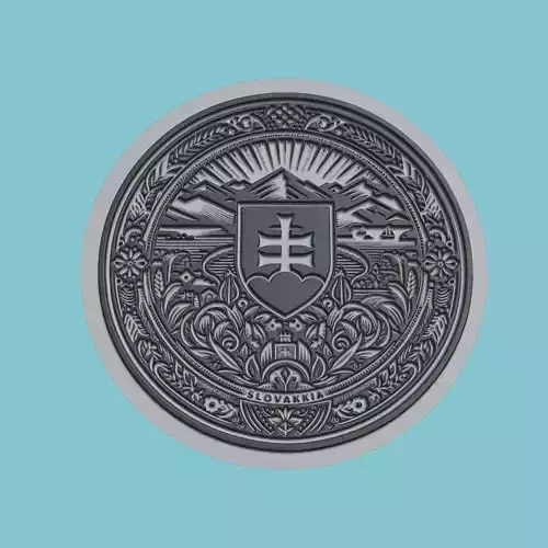 Slovakia Map Medallion Wall Art Printer