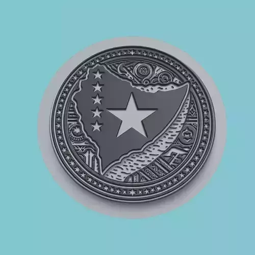 Somalia Map Medallion Wall Art Printer