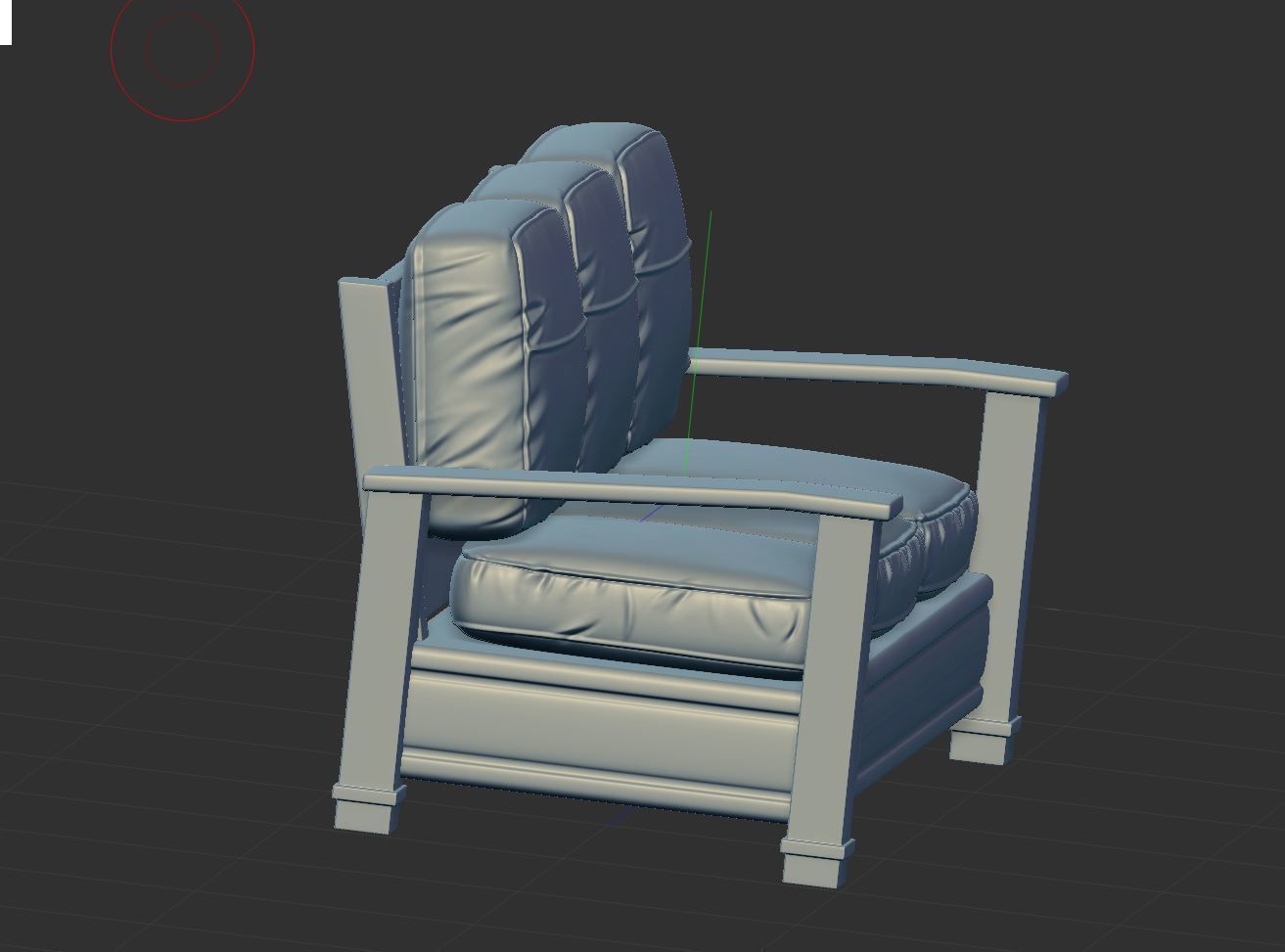 Sofa chair 3D print model_7
