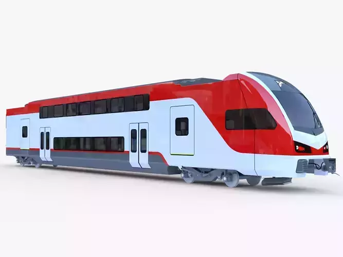 Stadler Kiss locomotive USA 3D model