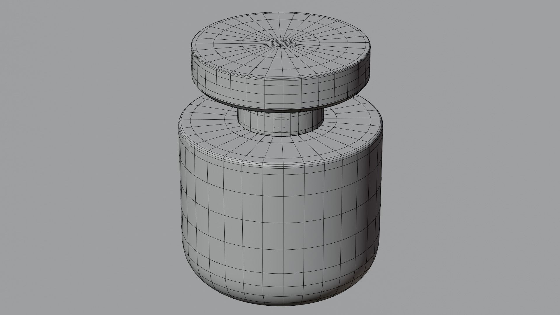Transparent Jar 3D model_7