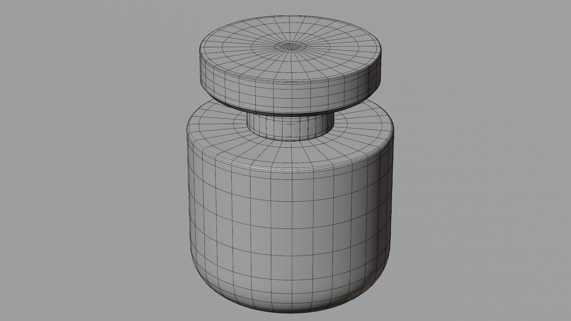 Transparent Jar 3D model_6