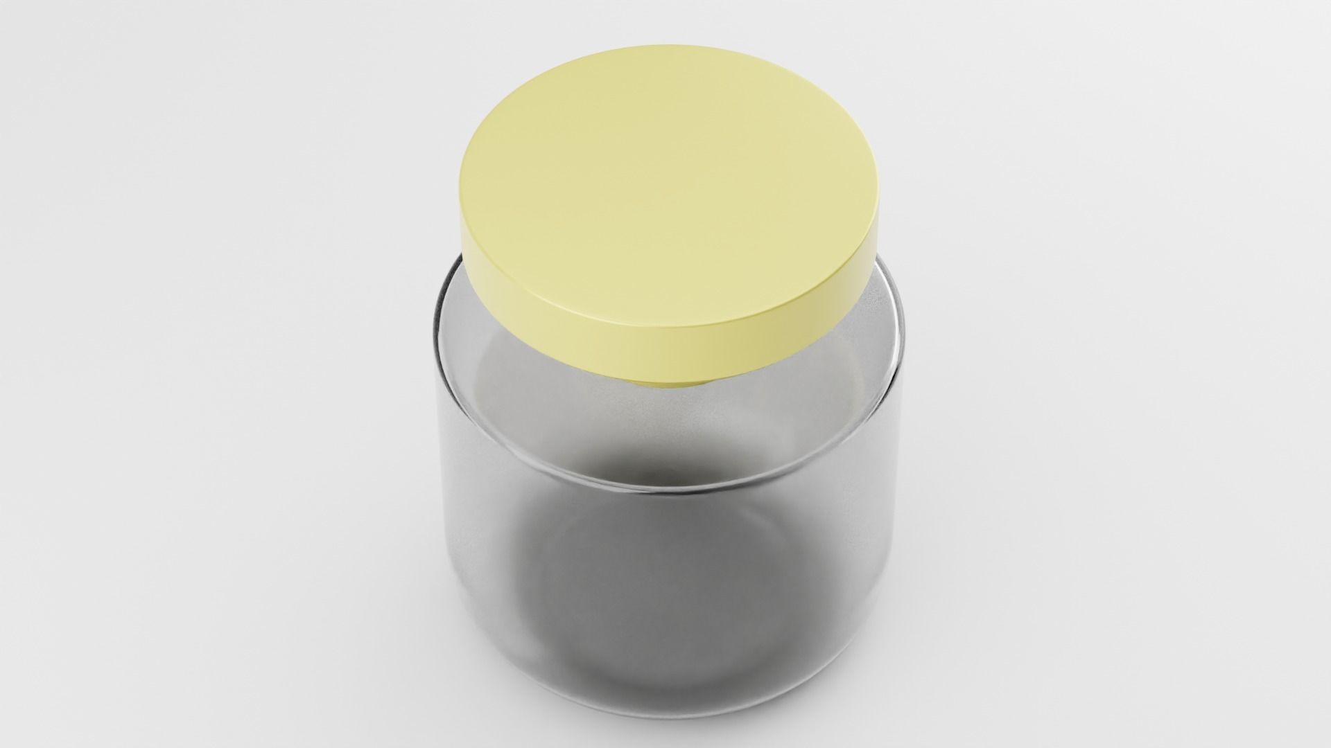Transparent Jar 3D model_3