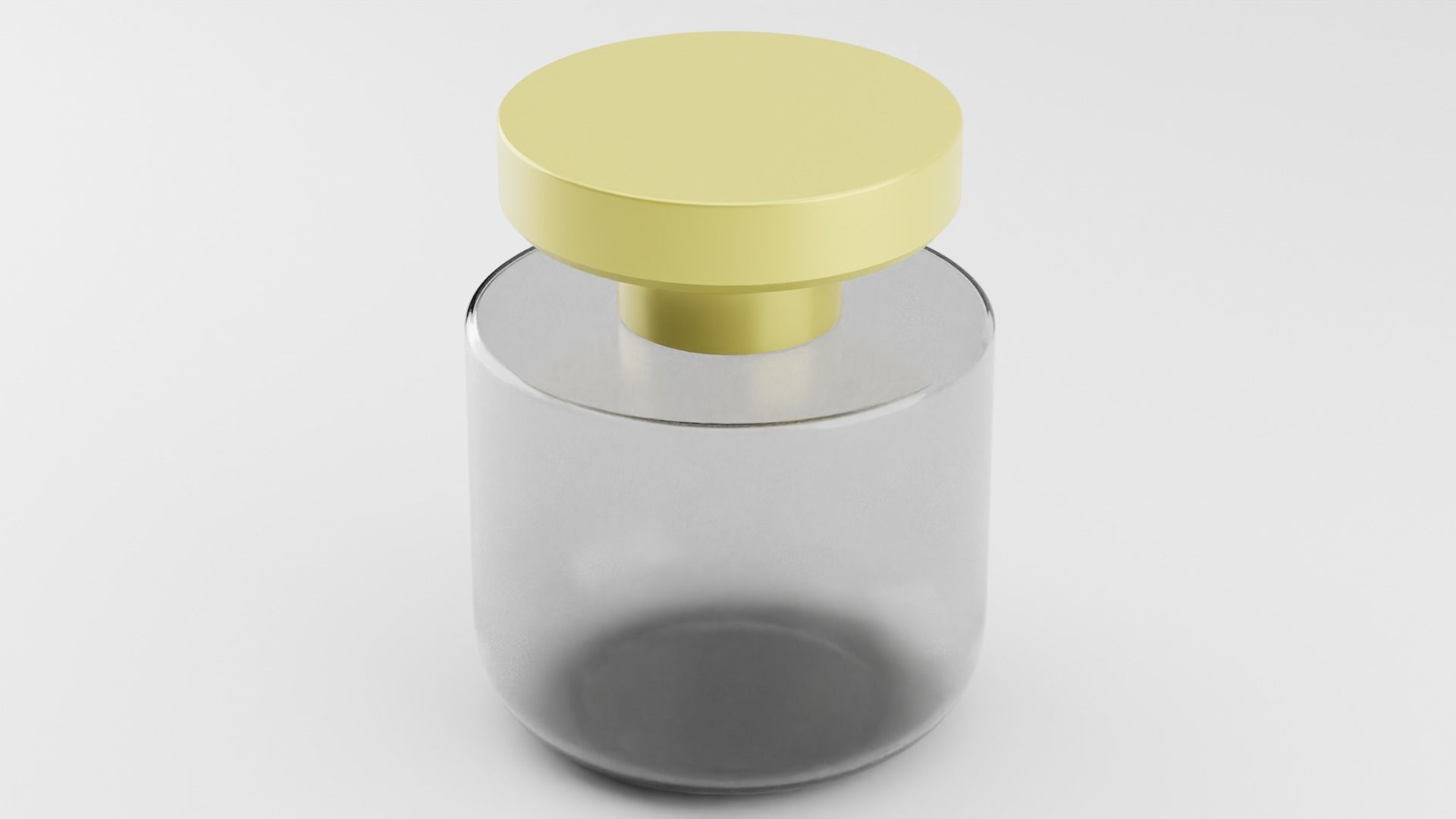 Transparent Jar 3D model_2