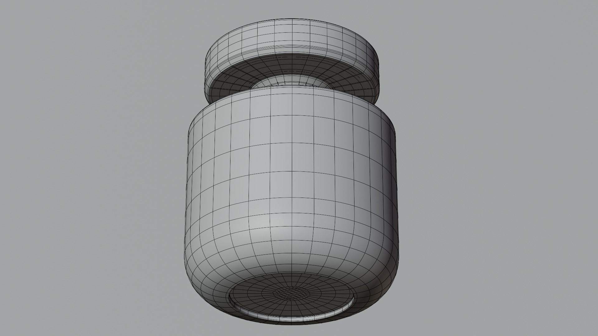 Transparent Jar 3D model_9